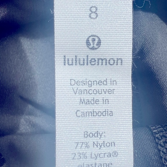 LULULEMON - Leggings size 8 black and grey print - Picture 4 of 9